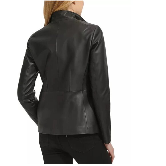 New Cole Haan Leather Jacket Size Large - Picture 3 of 5